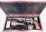 ANTIQUE 1851 SMALL GUARD COLT REVOLVER CASED with ALL ACCESSORIES from COLLECTING TEXAS – VERY HIGH CONDITION 1851 NAVY in ORIGINAL CASE – MADE 1856 - 1 of 23