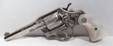 RARE FACTORY ENGRAVED COLT DOUBLE ACTION from COLLECTING TEXAS – COLT OFFICIAL POLICE TWO-TONE NICKEL REVOLVER – CIRCA 1952 - 1 of 18