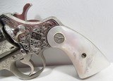 RARE FACTORY ENGRAVED COLT DOUBLE ACTION from COLLECTING TEXAS – COLT OFFICIAL POLICE TWO-TONE NICKEL REVOLVER – CIRCA 1952 - 2 of 18
