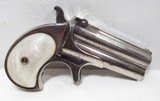 VERY FINE REMINGTON DOUBLE DERINGER TYPE 1 LATE PRODUCTION .41 CALIBER R.F. from COLLECTING TEXAS – FACTORY NICKEL with PEARL GRIPS - 1 of 14