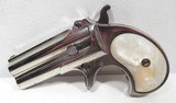 VERY FINE REMINGTON DOUBLE DERINGER TYPE 1 LATE PRODUCTION .41 CALIBER R.F. from COLLECTING TEXAS – FACTORY NICKEL with PEARL GRIPS - 4 of 14