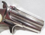 VERY FINE REMINGTON DOUBLE DERINGER TYPE 1 LATE PRODUCTION .41 CALIBER R.F. from COLLECTING TEXAS – FACTORY NICKEL with PEARL GRIPS - 3 of 14