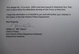 Rare San Antonio Police Detective Badge – Circa 1927 - 6 of 6
