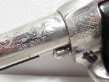 FACTORY ENGRAVED COLT SAA 45 from COLLECTING TEXAS – REFINISHED NICKEL PLATED with CARVED STEER-HEAD PEARL GRIPS & FIRE BLUE SCREWS - 10 of 20