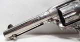 FACTORY ENGRAVED COLT SAA 45 from COLLECTING TEXAS – REFINISHED NICKEL PLATED with CARVED STEER-HEAD PEARL GRIPS & FIRE BLUE SCREWS - 9 of 20