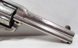 FACTORY ENGRAVED COLT SAA 45 from COLLECTING TEXAS – REFINISHED NICKEL PLATED with CARVED STEER-HEAD PEARL GRIPS & FIRE BLUE SCREWS - 4 of 20