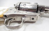 FACTORY ENGRAVED COLT SAA 45 from COLLECTING TEXAS – REFINISHED NICKEL PLATED with CARVED STEER-HEAD PEARL GRIPS & FIRE BLUE SCREWS - 17 of 20
