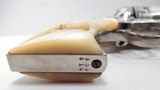 FACTORY ENGRAVED COLT SAA 45 from COLLECTING TEXAS – REFINISHED NICKEL PLATED with CARVED STEER-HEAD PEARL GRIPS & FIRE BLUE SCREWS - 16 of 20