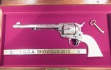 T.G.C.A. 2015 SHOW GUN from COLLECTING TEXAS – COLT 2ND GEN. SAA ENGRAVED by BEN LANE in ORIGINAL DISPLAY CASE - 2 of 9