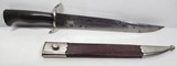 BOWIE KNIFE with SHEATH from COLLECTING TEXAS - 10-3/8” CLIP POINT BLADE - 1 of 13