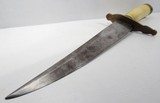 LARGE HEAVY BOWIE KNIFE from COLLECTING TEXAS – POSSIBLY CONFERATE with IVORY HANDLE - 15 of 15