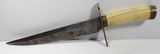LARGE HEAVY BOWIE KNIFE from COLLECTING TEXAS – POSSIBLY CONFERATE with IVORY HANDLE - 1 of 15
