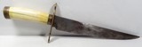 LARGE HEAVY BOWIE KNIFE from COLLECTING TEXAS – POSSIBLY CONFERATE with IVORY HANDLE - 7 of 15