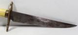 LARGE HEAVY BOWIE KNIFE from COLLECTING TEXAS – POSSIBLY CONFERATE with IVORY HANDLE - 9 of 15