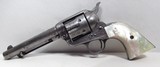COLT FACTORY ENGRAVED 44-40 from COLLECTING TEXAS – 5 1/2” BARREL – PEARL GRIPS – ONE GUN SHIPMENT to NEW ORLEANS in 1911 - 5 of 20