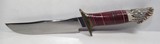 OUTSTANDING HANDMADE SILVEY CUSTOM KNIFE with ORIGINAL SHEATH from COLLECTING TEXAS - 4 of 14
