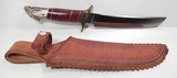 OUTSTANDING HANDMADE SILVEY CUSTOM KNIFE with ORIGINAL SHEATH from COLLECTING TEXAS - 1 of 14