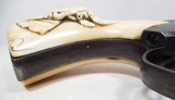 OUTSTANDING 120+ YEAR-OLD CARVED IVORY GRIPS for COLT SINGLE ACTION ARMY from COLLECTING TEXAS – AGED IVORY ONE-PIECE GRIPS - 6 of 6