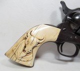OUTSTANDING 120+ YEAR-OLD CARVED IVORY GRIPS for COLT SINGLE ACTION ARMY from COLLECTING TEXAS – AGED IVORY ONE-PIECE GRIPS - 2 of 6