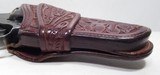 VERY FINE HAND TOOLED FLORAL DESIGN HOLSTER for COLT DOUBLE ACTION REVOLVER from COLLECTING TEXAS – A.W. BRILL, MAKER – AUSTIN, TEXAS - 4 of 8