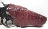 VERY FINE HAND TOOLED FLORAL DESIGN HOLSTER for COLT DOUBLE ACTION REVOLVER from COLLECTING TEXAS – A.W. BRILL, MAKER – AUSTIN, TEXAS - 2 of 8