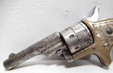 ANTIQUE COLT NEW LINE .22 CALIBER REVOLVER from COLLECTING TEXAS – MADE 1876 – FACTORY ENGRAVED - 3 of 15