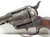 ANTIQUE DECORATED COLT SAA 44-40 SMOOTH BORE from COLLECTING TEXAS – CRUDELY ENGRAVED – SILVER DECORATED SINGLE ACTION ARMY – MADE 1884 - 7 of 21
