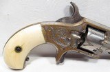 FINE ANTIQUE WHITNEYVILLE ARMORY REVOLVER – FACTORY ENGRAVED with IVORY GRIPS from COLLECTING TEXAS – No.1 SIZE NICKEL PLATED .22 CAL. in PERIOD CASE - 6 of 16
