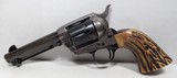 RARE San Antonio, Texas SHIPPED COLT SINGLE ACTION ARMY LONG FLUTE VARIATION from COLLECTING TEXAS – CSA 45 with 4 3/4” BARREL and BLUE & CASE FINISH - 1 of 20
