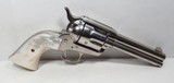 COLT SAA 45 – NICKEL and PEARL GRIPPED – MADE 1921 from COLLECTING TEXAS – GREAT SHOOTER/COLLECTOR REVOLVER - 1 of 19
