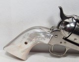 COLT SAA 45 – NICKEL and PEARL GRIPPED – MADE 1921 from COLLECTING TEXAS – GREAT SHOOTER/COLLECTOR REVOLVER - 2 of 19