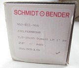 SCHMIDT BENDER SUMMIT 1” TUBE RIFLE SCOPE 2.5-10x40 – NEW in BOX with ALL PAPERS – PLEX-CIRCLE-FINE CROSS HAIRS - 9 of 10