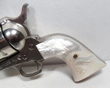 COLT SAA 45 – NICKEL and PEARL GRIPPED – MADE 1921 from COLLECTING TEXAS – GREAT SHOOTER/COLLECTOR REVOLVER - 6 of 19