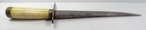 LARGE HEAVY BOWIE KNIFE from COLLECTING TEXAS – POSSIBLY CONFERATE with IVORY HANDLE - 10 of 15