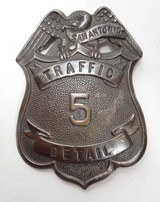 SAN ANTONIO TRAFFIC DETAIL BADGE #5 – EAGLE TOP from COLLECTING TEXAS - 1 of 2