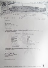 GREAT COLT SINGLE ACTION ARMY 44/40 OUT of NEW MEXICO – 119 YEAR’S OLD from COLLECTING TEXAS – HIGH CONDITION “COLT FRONTIER SIX SHOOTER” ROLL DIE - 20 of 20