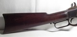 NICE SPECIAL ORDER MODEL 1873 WINCHESTER RIFLE SHIPPED 1888 from COLLECTING TEXAS – 38 W.C.F with EXTRA LONG 26” BARREL - 2 of 22