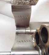 FANTASTIC ENGRAVED and HISTORIC COLT NEW SERVICE 44 RUSSIAN & SPECIAL REVOLVER from COLLECTING TEXAS – NICKEL and GOLD FINISH - 16 of 22