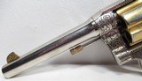 FANTASTIC ENGRAVED and HISTORIC COLT NEW SERVICE 44 RUSSIAN & SPECIAL REVOLVER from COLLECTING TEXAS – NICKEL and GOLD FINISH - 5 of 23