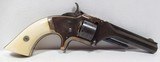 VERY FINE SMITH & WESSON MODEL 1 – 2nd ISSUE .22 CAL. TIP UP REVOLVER from COLLECTING TEXAS – SILVER and BLUE FINISH – IVORY GRIPS - 5 of 15