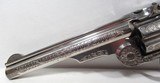 OUTSTANDING MODEL 3 S&W RUSSIAN 44 CAL. NIMSCHKE ENGRAVED REVOLVER from COLLECTING TEXAS – SCHULER HARTLEY & GRAHAM with KILLER WEXEL & DeGRESS GRIPS - 9 of 18