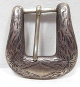 LOT of STERLING SILVER BUCKLES and CONCHOS from COLLECTING TEXAS - 5 of 10