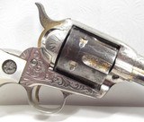 FINE FACTORY ENGRAVED 109 YEAR OLD COLT SAA from COLLECTING TEXAS – NICKEL with GOLD TRIM – SHIPPED to H&D FOLSOM ARMS Co. in 1912 - 9 of 21