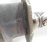 VERY NICE LARGE BOWIE KNIFE by HARRISON BROS. & HOWSON from COLLECTING TEXAS – SOLID SILVER HANDLE – 11” BLADE - 6 of 12