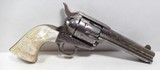 OUTSTANDING FACTORY ENGRAVED COLT SAA 45 BLACK POWDER FRAME REVOLVER from COLLECTING TEXAS – CIRCA 1895 - 1 of 21
