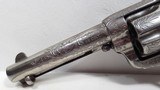 OUTSTANDING FACTORY ENGRAVED COLT SAA 45 BLACK POWDER FRAME REVOLVER from COLLECTING TEXAS – CIRCA 1895 - 9 of 21