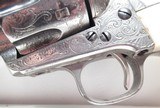 OUTSTANDING FACTORY ENGRAVED COLT SAA 45 BLACK POWDER FRAME REVOLVER from COLLECTING TEXAS – CIRCA 1895 - 8 of 21