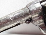 OUTSTANDING FACTORY ENGRAVED COLT SAA 45 BLACK POWDER FRAME REVOLVER from COLLECTING TEXAS – CIRCA 1895 - 10 of 21