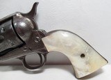 KANSAS SHIPPED FACTORY ENGRAVED COLT S.A.A. REVOLVER from COLLECTING TEXAS – GOLD GILT CYLINDER with CARVED PEARL GRIPS - 1901 - 6 of 20