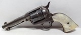 KANSAS SHIPPED FACTORY ENGRAVED COLT S.A.A. REVOLVER from COLLECTING TEXAS – GOLD GILT CYLINDER with CARVED PEARL GRIPS - 1901 - 5 of 20